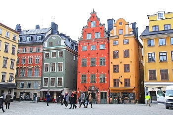 Une place à Stockholm.