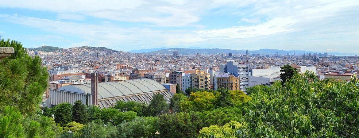 Vue panoramique sur Barcelone.