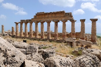 Un temple en Sicile.