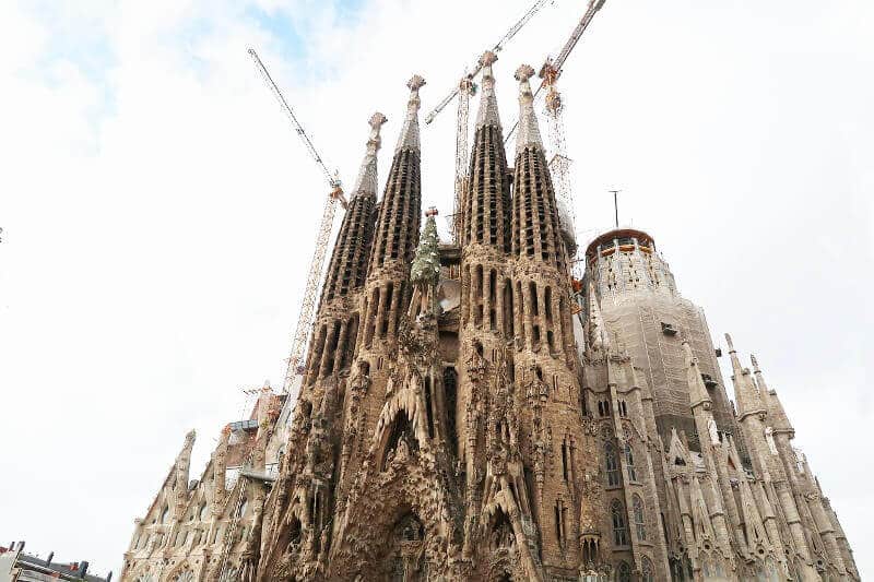 Façade de la Sagrada Familia à Barcelone.