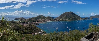 Les îles des Saintes en Guadeloupe.