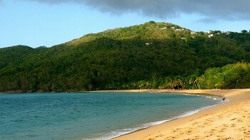 Plage en Guadeloupe.