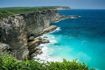 Falaises en Guadeloupe.