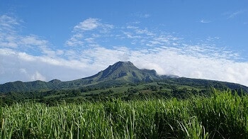 Le volcan de la Montagne Pelée en Martinique.