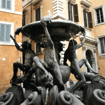Une fontaine à Rome.