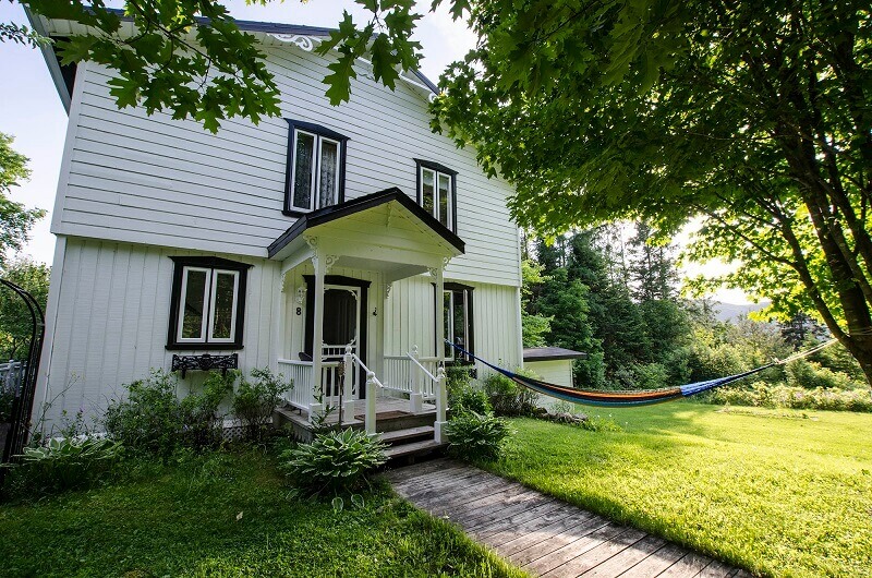 Maison de bois au Canada.