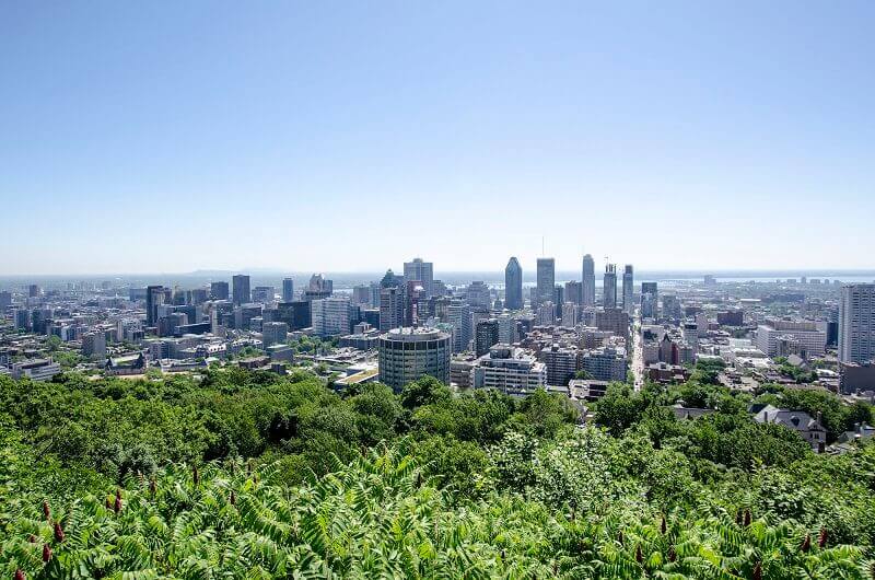 Vue sur Montréal.