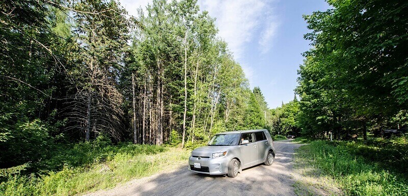 Voiture de location au Canada.