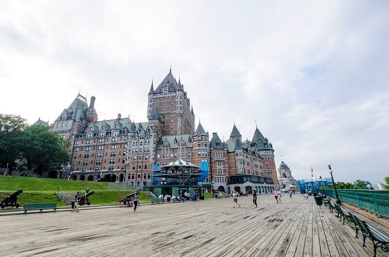 Le château Frontenac à Québec.