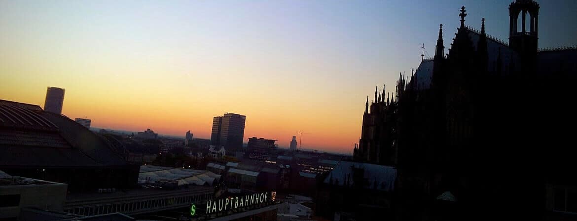 Vue sur la cathédrale de Cologne.