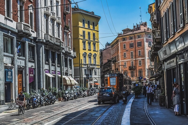 Une rue en Italie.