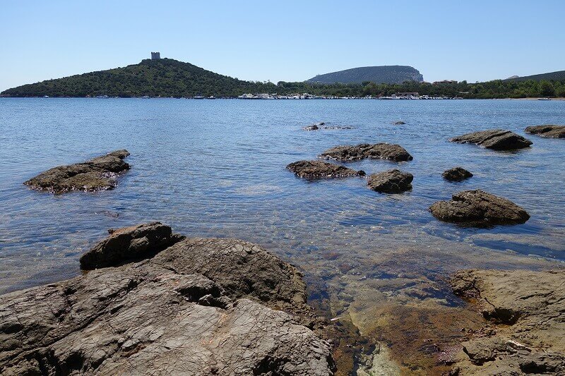 Vue de la côte de Sardaigne.