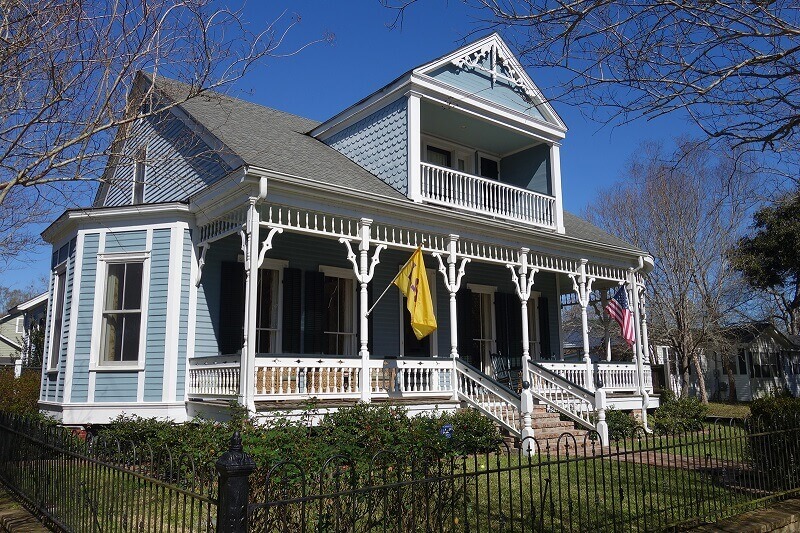 Maison typique de la Louisiane.