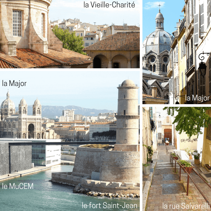 Vues du quartier du Panier à Marseille.