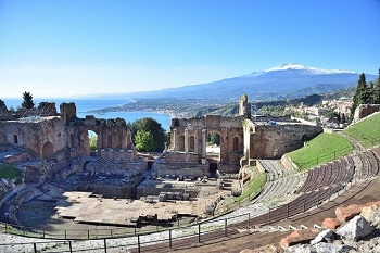 Théâtre grec en Sicile.