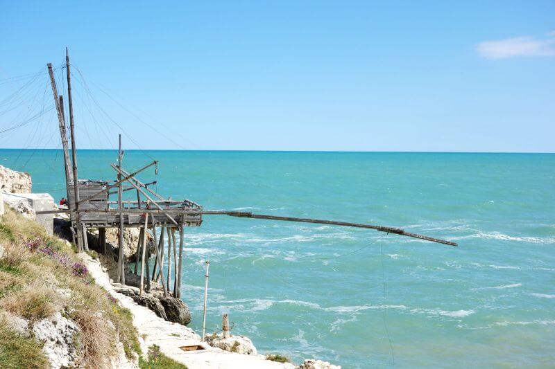 Une cabane de pêche en Italie.