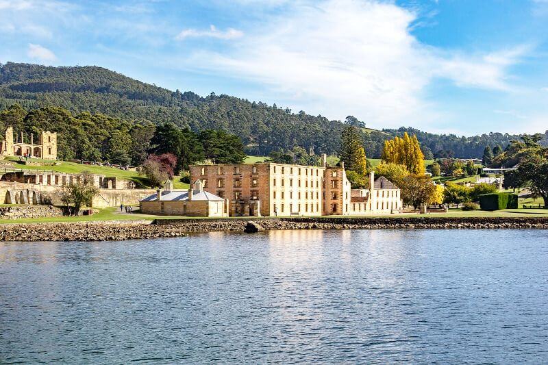 Vue du pénitentier de Port Arthur.