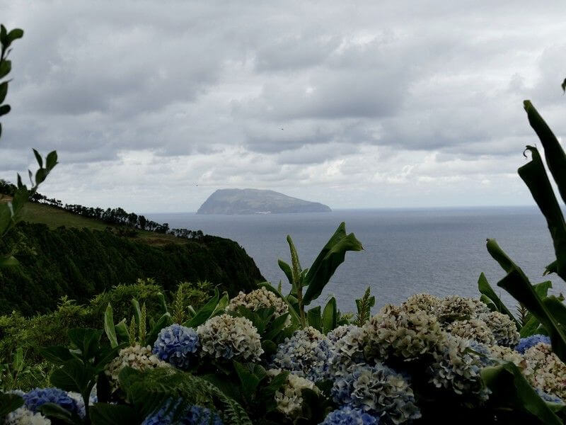 L'île de Corvo dans l'archipel des Açores.