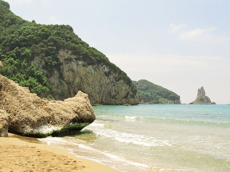 Une plage à Corfou.