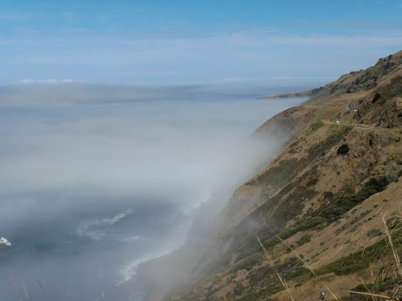 Vue de la côte Pacifique aux USA.