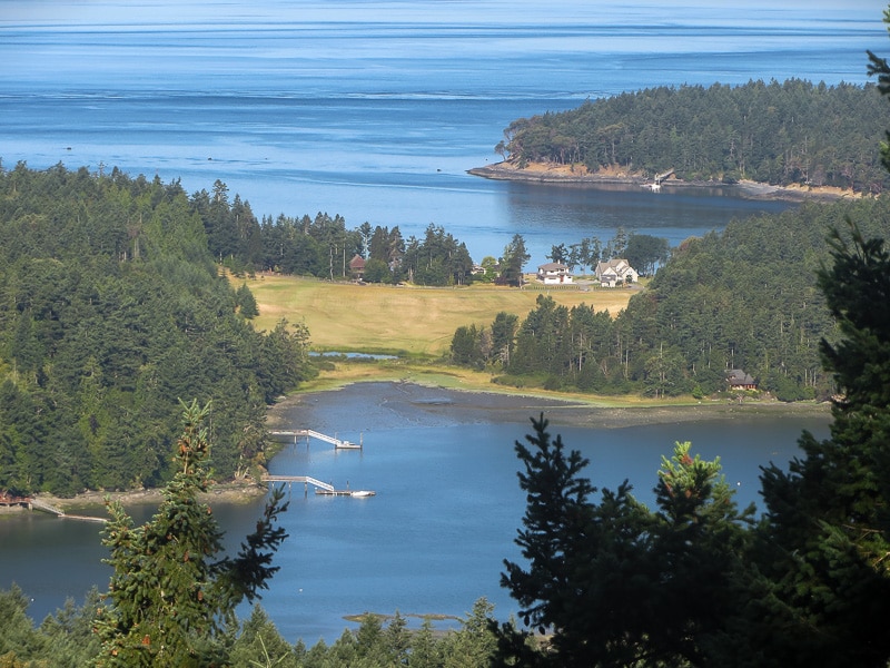 Vue d'une île aux USA.