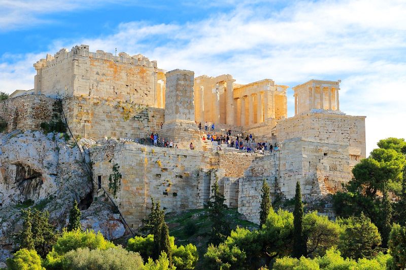 Vue de l'Acropole d'Athènes.