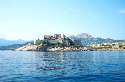 Vue de Calvi en Corse du Nord.