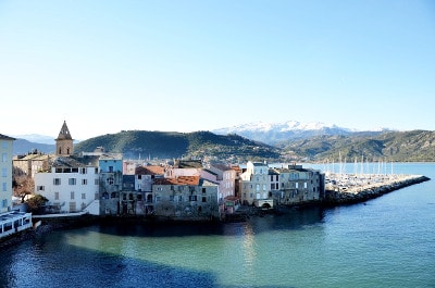 Vue de Saint-Florent en Corse du Nord.