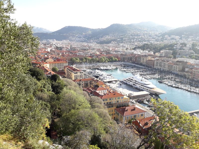 Vue du port de Nice,