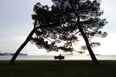 Vue sur la lagune de Venise.