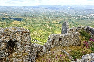 Panorama sur le Péloponnèse depuis Mistra.