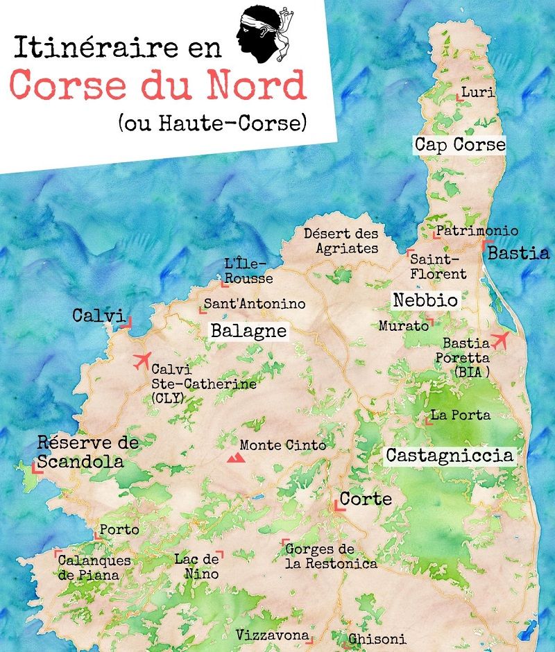 haute corse carte