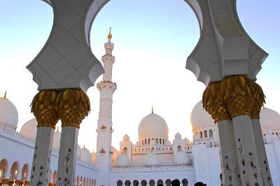 Grande mosquée d'Abu Dhabi.