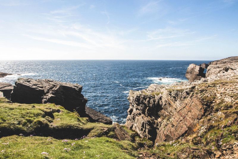 Panorama sur la mer d'Irlande